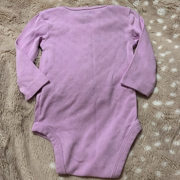 Carter’s lilac pointelle long-sleeve bodysuit size 3 months - Picture 4 of 4